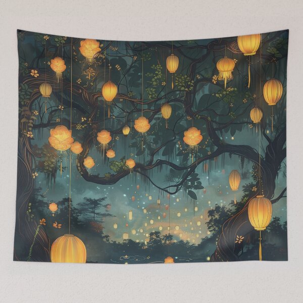 Item preview, Fireflies and Paper Lanterns designed and sold by wyntera.