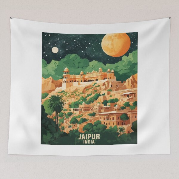 Item preview, Jaipur India Vintage Travel Tourism  designed and sold by TravelersGems.