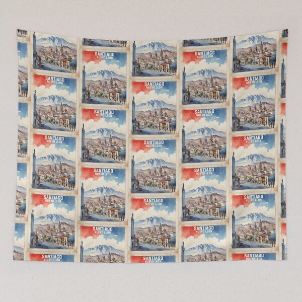 Item preview, Santiago Nuevo Leon Mexico Vintage Travel Tourism designed and sold by TravelersGems.