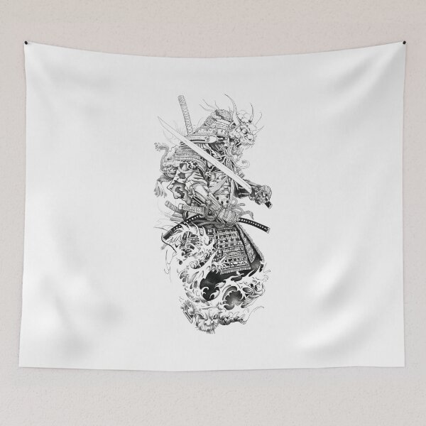 Item preview, Samurai Warrior. Traditional Japanese. designed and sold by Lucy Goosy Art.