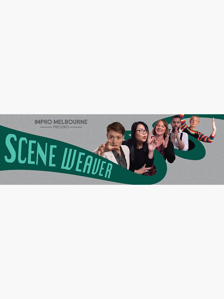 Thumbnail 3 of 3, Sticker, Scene Weaver designed and sold by ImproMelbourne.
