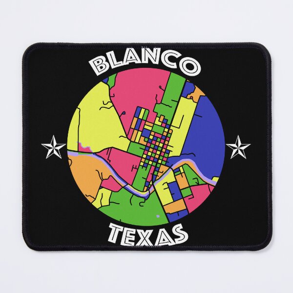 Item preview, Blanco, Texas Colorful Map designed and sold by John Mashburn.