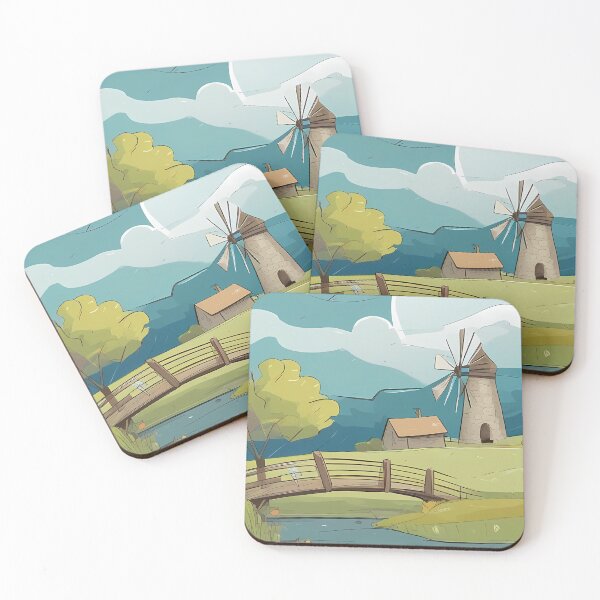Item preview, Mill next to the river designed and sold by HansCorpDesigns.