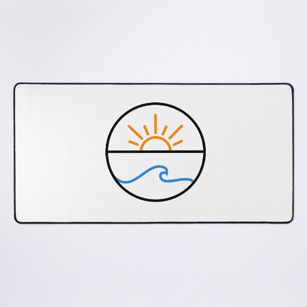 Aperçu de l'œuvre Conception minimaliste de vagues de coucher de soleil créée et vendue par Dlash.