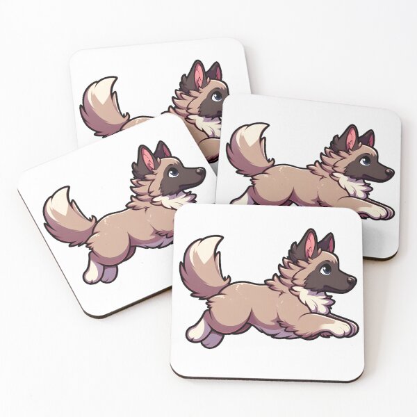 Item preview, Chibi Belgian Sheepdog Running designed and sold by City0fDreams.