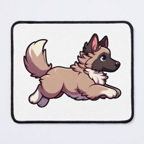 Item preview, Chibi Belgian Sheepdog Running designed and sold by City0fDreams.