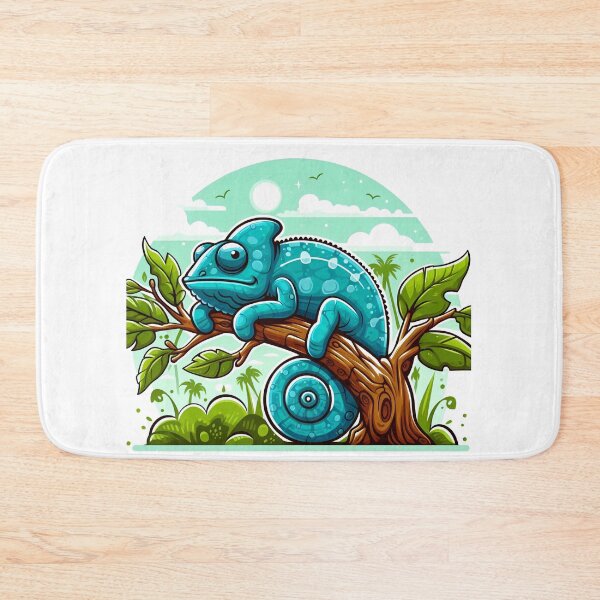 Item preview, a cartoon of an Chameleons resting on a tree designed and sold by MzulhilmiZam.
