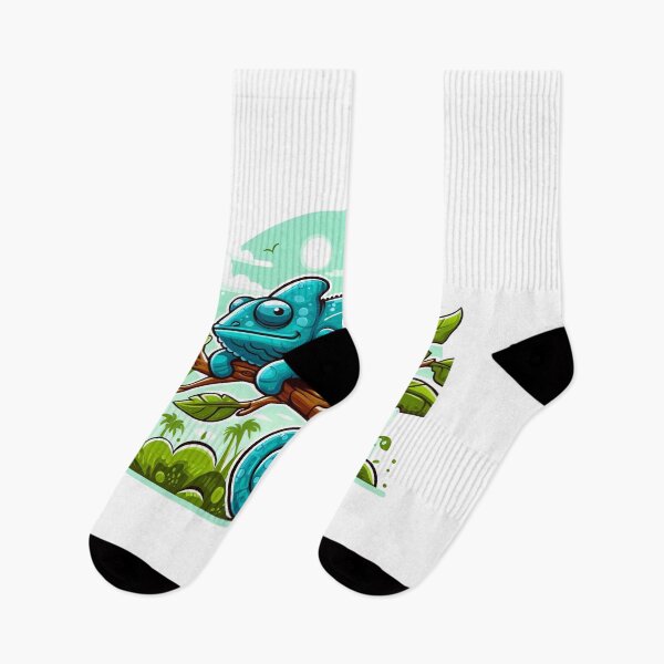 Item preview, a cartoon of an Chameleons resting on a tree designed and sold by MzulhilmiZam.