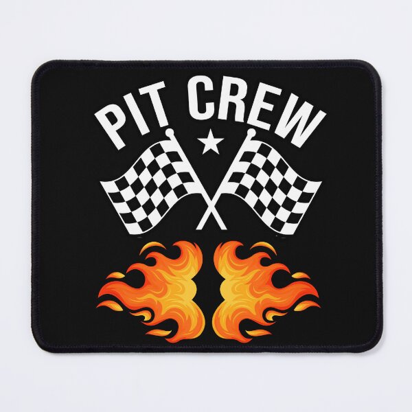 Item preview, Pit Crew Racing Flag and Flames Design designed and sold by AlienOccupation.