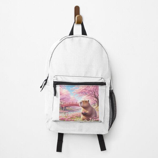 Item preview, Capybara and Cheery Blossom-Drawing Style1 designed and sold by Capybara Art Lover.