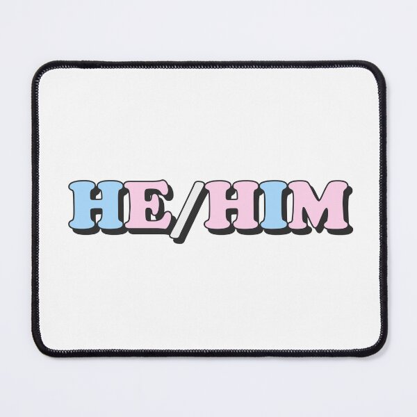 Item preview, he/him trans pride flag pronouns designed and sold by wordswithfonts.