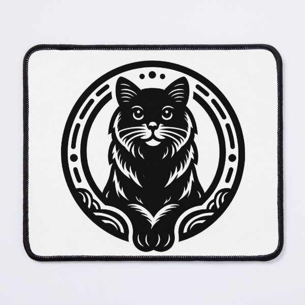 Item preview, Cat line drawing - white/black (3) designed and sold by fatimah-SL.