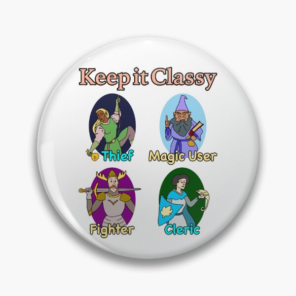 Item preview, Keep it Classy RPG Character Classes designed and sold by BrushAndPen.