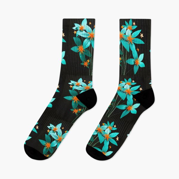 Artikelvorschau, Sternenblumen mit orangefarbenen Herzen entworfen und verkauft von janjacbu.