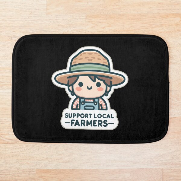 Aperçu de l'œuvre Soutenir les agriculteurs locaux créée et vendue par BluRockDesigns.