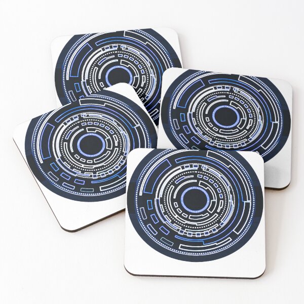 Item preview, Techno Tekno Cyber Punk Style Neon Blue Design designed and sold by Hanneantoine.
