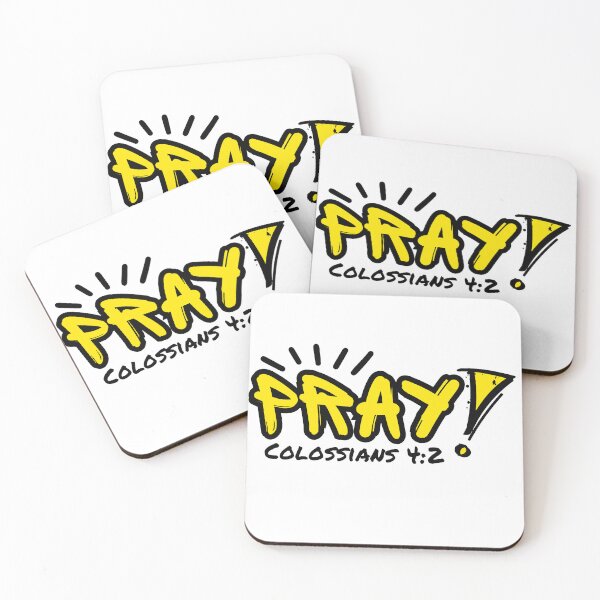 Item preview, Pray, Colossians 4:2, Yellow Urban Design designed and sold by MoriaStore.
