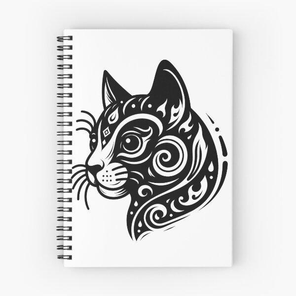 Item preview, Cat line drawing - white/black (4) designed and sold by fatimah-SL.
