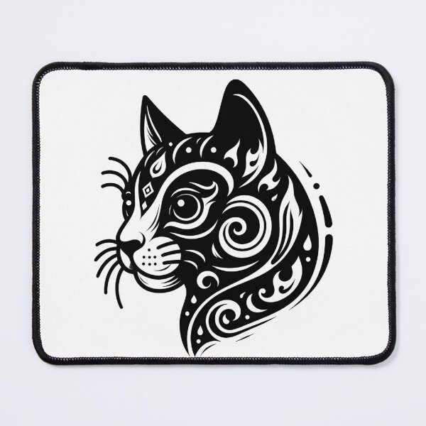 Item preview, Cat line drawing - white/black (4) designed and sold by fatimah-SL.