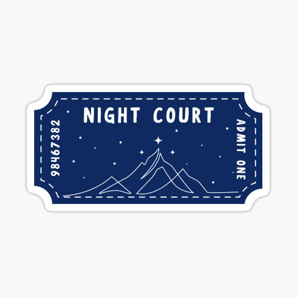Item preview, Night Court acotar ticket designed and sold by medimidoodles.