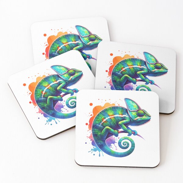 Item preview, Watercolor Veiled Chameleon designed and sold by TheAnimalZ00.