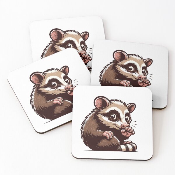 Item preview, Curious Cartoon Possum - Charming Wildlife Art designed and sold by Designowner.