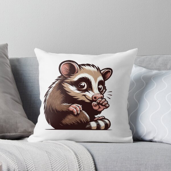 Item preview, Curious Cartoon Possum - Charming Wildlife Art designed and sold by Designowner.