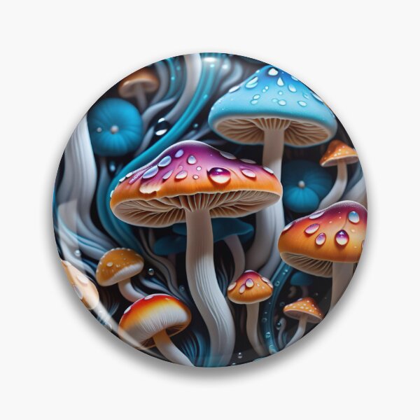 Artikelvorschau, Psychedelic Trippy Magic Mushrooms entworfen und verkauft von TheArtOfPat.