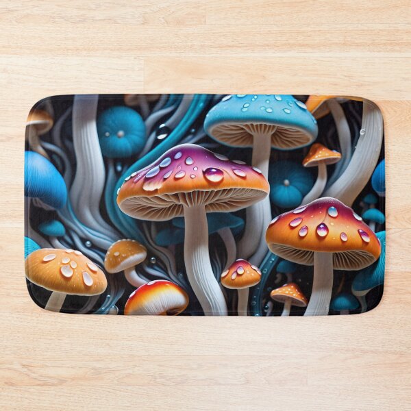 Artikelvorschau, Psychedelic Trippy Magic Mushrooms entworfen und verkauft von TheArtOfPat.