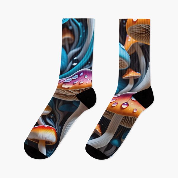 Artikelvorschau, Psychedelic Trippy Magic Mushrooms entworfen und verkauft von TheArtOfPat.