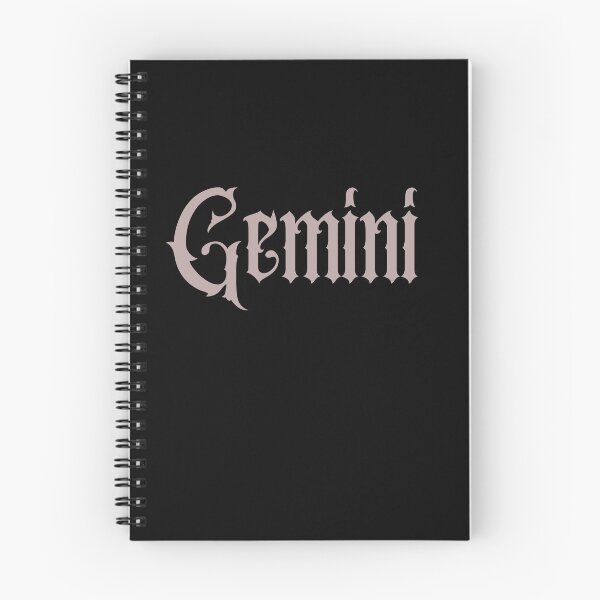 Item preview, Gemini Gothic Lettering Zodiac Sign designed and sold by Hellofriendco.