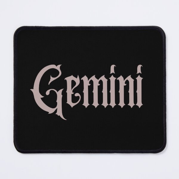 Item preview, Gemini Gothic Lettering Zodiac Sign designed and sold by Hellofriendco.