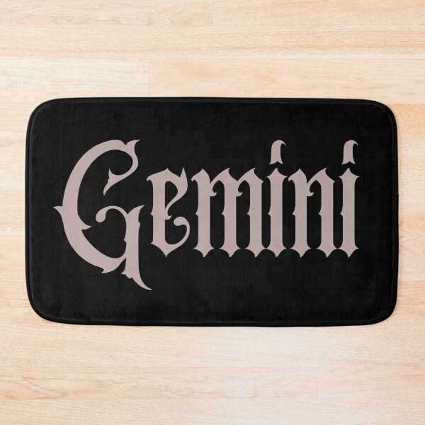 Item preview, Gemini Gothic Lettering Zodiac Sign designed and sold by Hellofriendco.