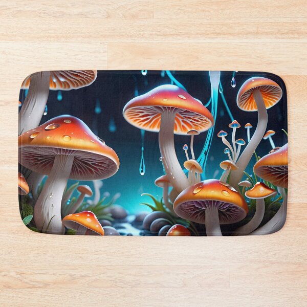 Artikelvorschau, Psychedelic Trippy Magic Mushrooms entworfen und verkauft von TheArtOfPat.