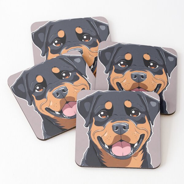 Artikelvorschau, Niedlicher animierter Rottweiler-Stil entworfen und verkauft von FotoAndyCR.