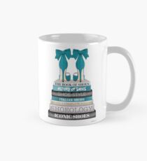 Modebücher mit Bogen beschuht Aquarell Tasse