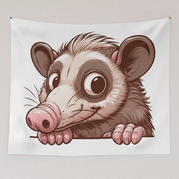 Item preview, Curious Opossum - Cute Wildlife Illustration designed and sold by Designowner.