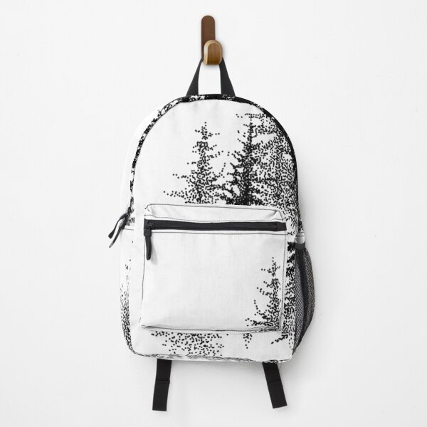 Item preview, Dotwork Black Scandinavian Forest designed and sold by HumbertoVillarr.