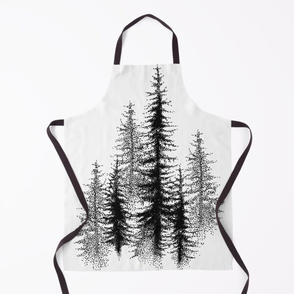 Item preview, Dotwork Black Scandinavian Forest designed and sold by HumbertoVillarr.
