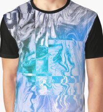 Abstracted blue Graphic T-Shirt