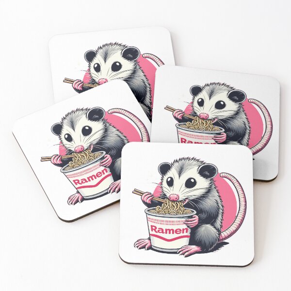 Artikelvorschau, Opossum isst Ramen entworfen und verkauft von Designowner.