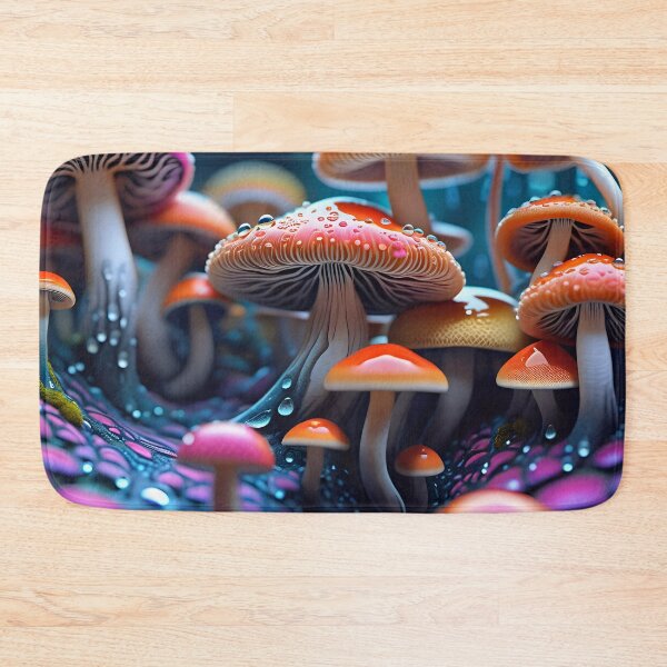 Artikelvorschau, Psychedelic Trippy Magic Mushrooms entworfen und verkauft von TheArtOfPat.