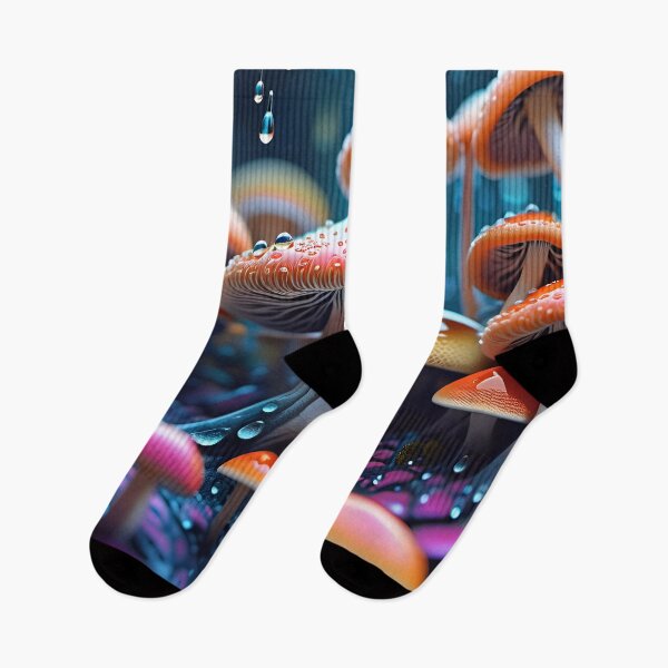 Artikelvorschau, Psychedelic Trippy Magic Mushrooms entworfen und verkauft von TheArtOfPat.