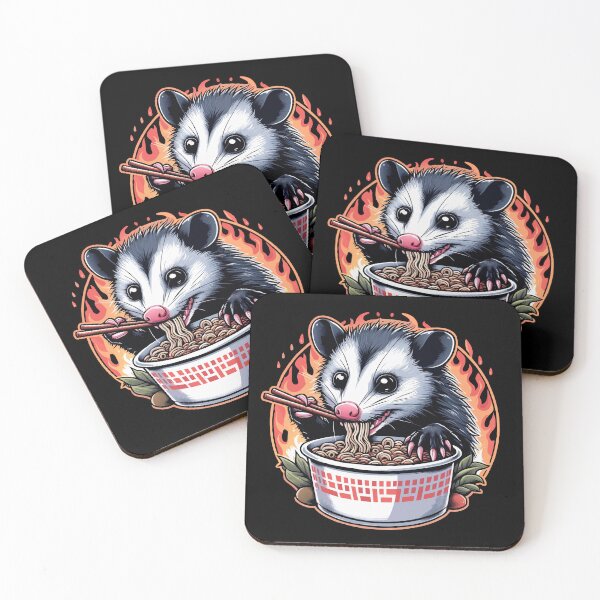 Artikelvorschau, Opossum isst Ramen entworfen und verkauft von Designowner.