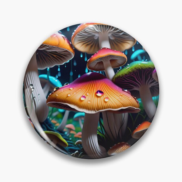 Artikelvorschau, Psychedelic Trippy Magic Mushrooms entworfen und verkauft von TheArtOfPat.