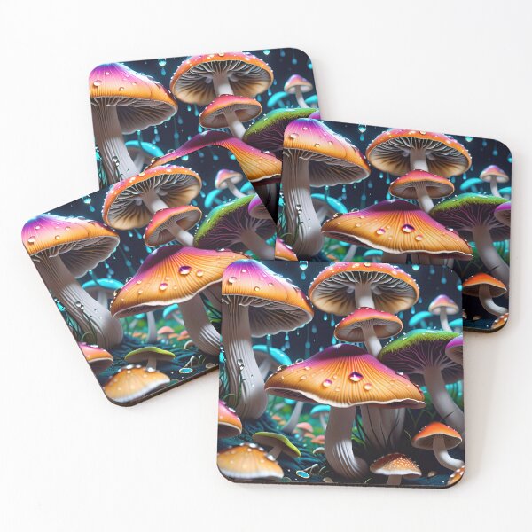 Artikelvorschau, Psychedelic Trippy Magic Mushrooms entworfen und verkauft von TheArtOfPat.