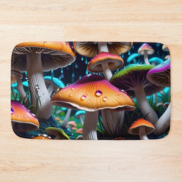 Artikelvorschau, Psychedelic Trippy Magic Mushrooms entworfen und verkauft von TheArtOfPat.
