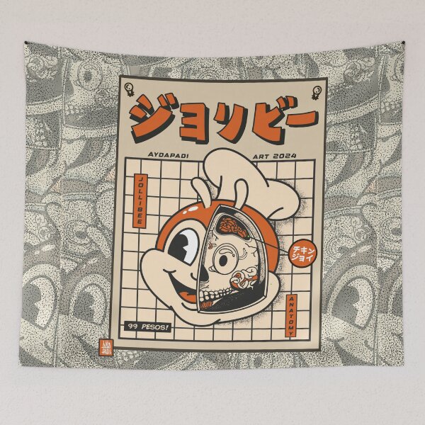 Item preview, FILIPINO JOLLIBEE ANATOMY MANGA ANIME POSTER designed and sold by aydapadi.