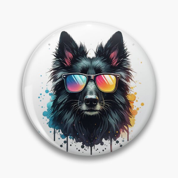 Item preview, Watercolor Belgian Sheepdog Wearing Sunglasses designed and sold by TheAnimalZ00.
