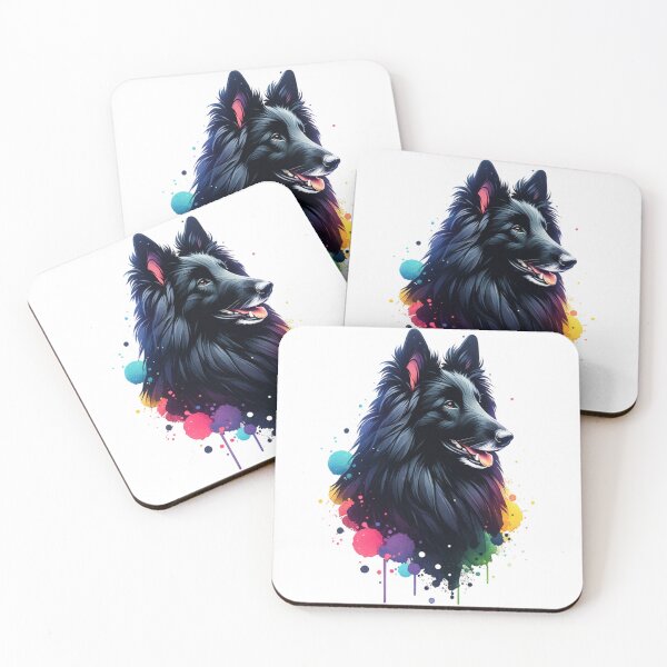 Item preview, Watercolor Belgian Sheepdog designed and sold by TheAnimalZ00.